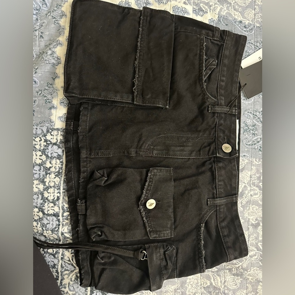 THE ATTICO FAY’ MINI SKIRT BLACK SIZE 29